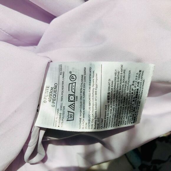 NWOT Banana Republic Sleeveless Lavender Floral Tier Dress - Picture 8 of 13